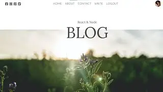React Blog Website Design Tutorial | React UI Full Course for Beginners