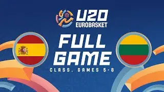 Class. Games 5-8 | Spain v Lithuania | Full Baskeball Game | FIBA U20 EuroBasket 2024