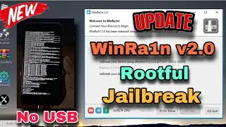 ✅{New update WinRa1n.exe v2.0} Jailbreak iOS 15/16 (Rootful ✅without USB for Windows)