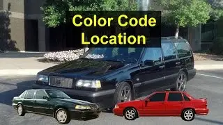 How to find the color code for your car paint and interior, Volvo 850, S80, S70, XC70, etc.