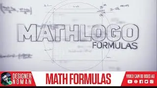 Math formulas Logo Reveal | Intro video Logo Animation | (VIDEO NO: #85)