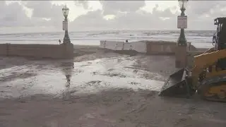 Boardwalk cleanup begins after huge waves rock San Diego coast