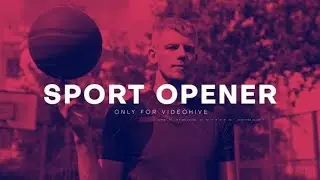 Sport Opener After Effects Template | Trendy sports opener After Effects Template Download