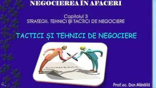 Tehnici și tactici de negociere