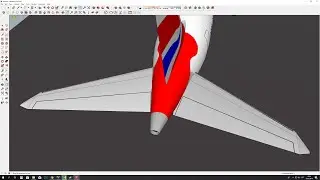 How to make Airplane in Google Sketchup: Horizontal Stabilisers ( Part 6 )