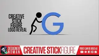 Creative stick figure Logo Reveal | Intro video Logo Animation | (VIDEO NO: #51)