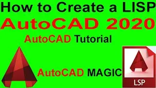 How to Create a LISP for AutoCAD 2020::::AutoCAD Tutorial || AutoCAD MAGIC