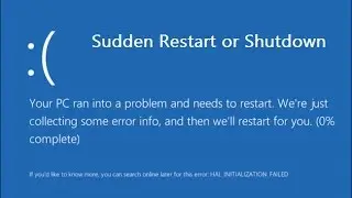 How to Fix Sudden Restart/Shutdown Problem in Windows 10/8.1/7