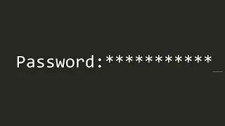 12 C | Password field program for terminal app