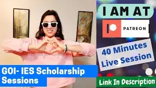 Live Session for Scholarship Queries | GOI-IES Scholarship | BIG ANNOUNCEMENT