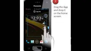 Panasonic - Telephones - KX-PRX120 - How to place apps on the home screen.