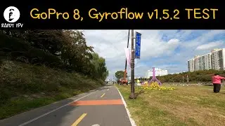 GoPro 8, Gyroflow v1.5.2 TEST (GoPro is hard-mounted on bicycle)