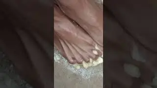 Banana Trampling Art: Creative Foot Crush