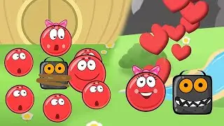 Супер ЛОВУШКИ ! НОВАЯ игра про Красный Шарик - Red ball 4 ! несносный шар анимация от Спуди !