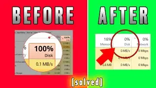 FIX 100% DISK usage | Complete guide✔️