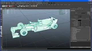 Modeling tutorial in Maya - RB6 F1 car - pre-video 01