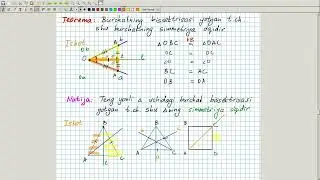 Simmetriya o'qiga ega shakllar. Geometriya 8-sinf. 21-dars