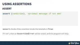 Assertions in Python: How to Use the try and except Keywords