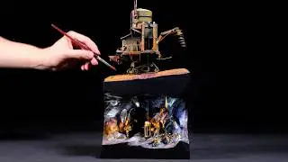 Mobile Mining Rig | Wild Imaginary West Diorama
