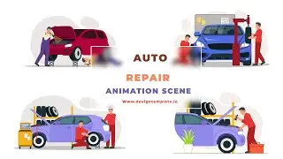 Auto Repair Animation Scene After Effects Template