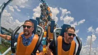 We Rode Orlandos NEWEST Roller Coaster! | Pipeline Stand Up Surf Coaster At Seaworld Orlando!