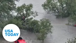 Five people rescued from flash floods in San Angelo, Texas | USA TODAY