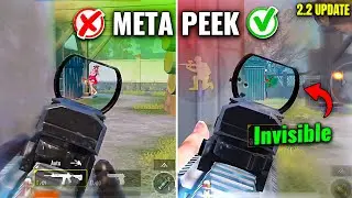 NEW🔥 Invisible META PEEK" Guide | God Level Fastest Peek in 2.2 UPDATE Pubg Mobile/Bgmi