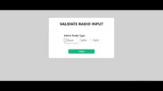 #9 Validate Radio Input with React Hook Form v7 - React Micro Project for Beginners