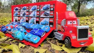 Cars Toys Tomica Collection ☆ Lightning McQueen Big Mac Trailer