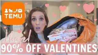 TEMU HAUL | Valentine's Day JACKPOT ITEMS! | 90% OFF Valentine's Day SALE! | Cute Gift Ideas