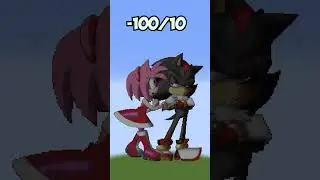 Knuckles LOVE Amy Rose?! RATE THESE BUILDS FROM 1 to 10 🤯🤡😘 #shorts