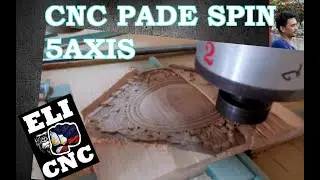 CNC PADE SPIN MACHINE 5 AXIS WITH ALPHACAM FINISH FLOWER ORNAMENT SHUTTER DESIGN //  ELI CNC XYZ 3D