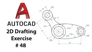 AutoCAD 2D Drafting Exercise # 48 - Basic to Advance in Hindi