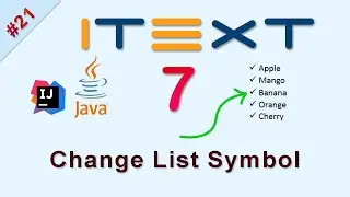 #21 Change List Symbol : iText Java