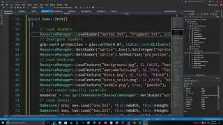 OpenGL - LearnOpenGL - 2D Breakout Game - Collision Detection and Resolution - Visual Studio 2017