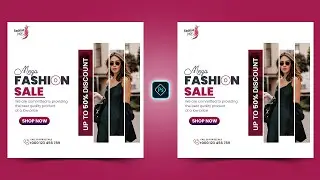 Fashion Sale Social Media Post Design Tutorial in Photoshop