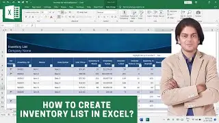 How to Create Inventory List in Excel? #exceltutorial