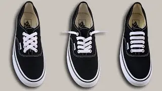 3 WAYS TO LACE VANS AUTHENTIC | Authentic Vans Lacing