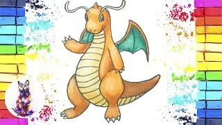 Как нарисовать Покемона Драгонайта | How to Draw a Dragonite