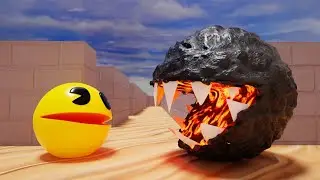 Pacman Vs Lava Monster (Level 10)