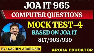 JOA IT 965 Computer Questions | JOA IT 965 Preparation | JOA IT 965 Syllabus | JOA IT 965 Class 4 |