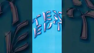 Хромированный текст за 20 секунд 