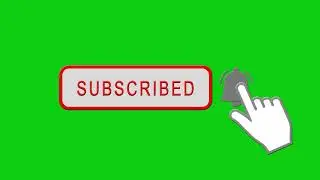 Subscribe and bell animations - green screen effect