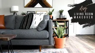 EASY Small Apartment Living Room Makeover (No Painting!)