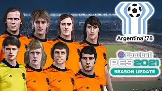 PES 2021 - Netherlands 1978 World Cup squad