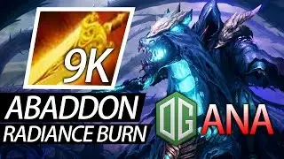OG ANA Pub Game 9K MMR Radiance Dota 2 Abaddon Build
