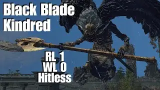 Defeating Sanctum Black Blade Kindred at level 1 (no weapon upgrades, hitless, solo) - Elden Ring