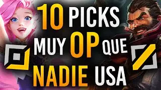 10 PICKS ROTOS que NADIE JUEGA en LEAGUE OF LEGENDS 💥¡MUCHO WIN RATE!💥  | Guía LOL S11