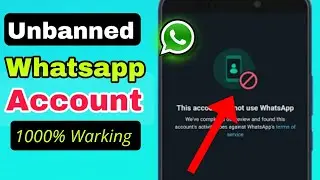 How to Fix this account is not allowed to use WhatsApp due to spam Problem Solution!!