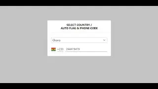 #27 Select Country/ Auto Flag/ Auto Area Code with React Hooks and Tailwind (Dependent Input)